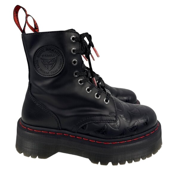 Dr. Martens Jadon Blade Runner Smooth Black Leather Platform Boots UK6 US M7/W8 - Picture 3 of 13